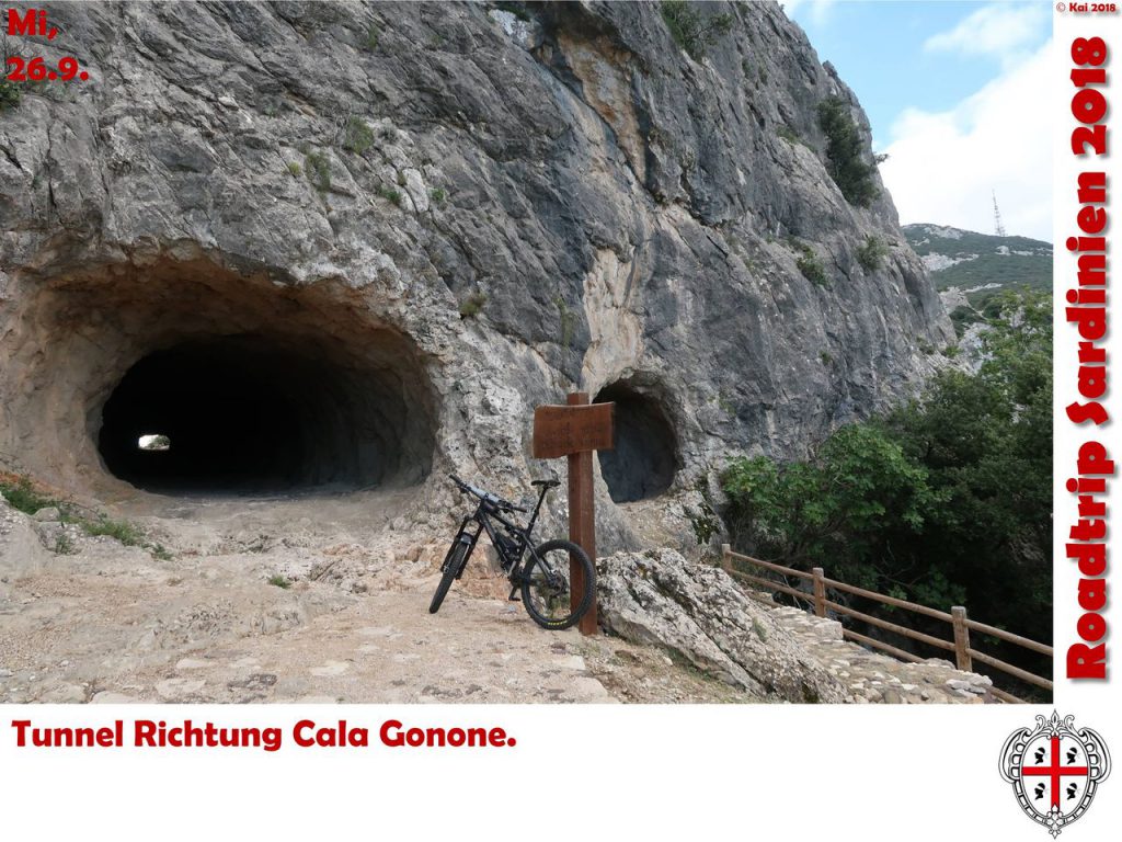 Tunnel Richtung Cala Gonone