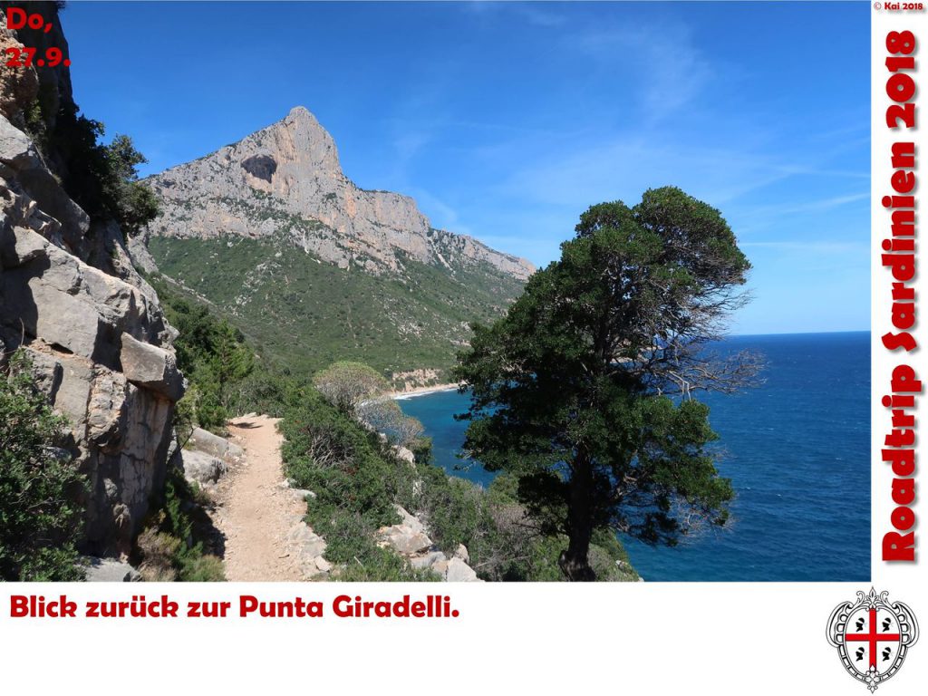 Blick zurück zur Punta Giradeli